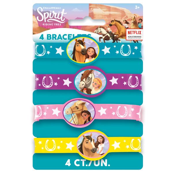 Spirit Riding Free Stretchy Bracelets, 4ct