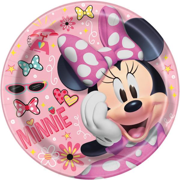 Disney Iconic Minnie Mouse Round 9" Dinner Plates, 8ct
