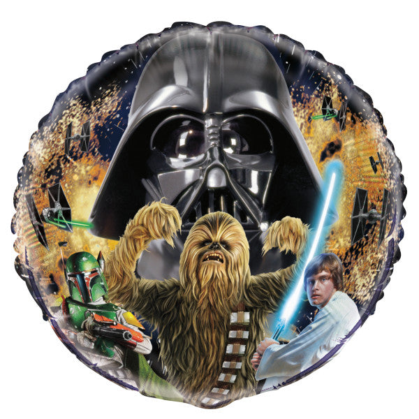 Star Wars Classic Round Foil Balloon 18", Packaged