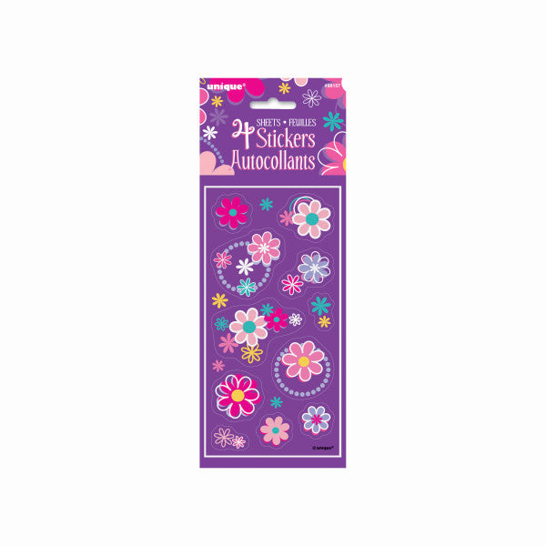 Birthday Blossoms Slim Sticker Sheets, 4ct