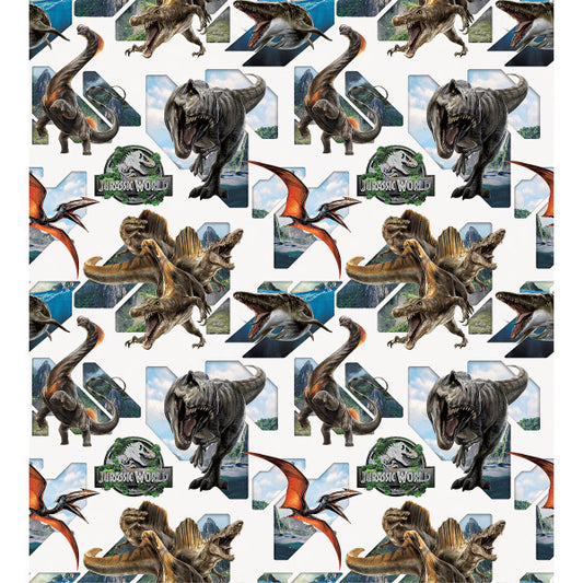 Jurassic World 4 Gift Wrap, 30" x 5 ft.
