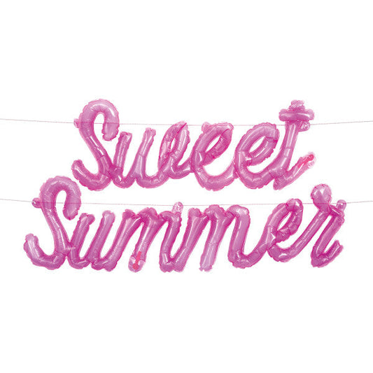 Pastel Ice Cream "Sweet Summer" Plastic Jelly Balloon Banner Kit