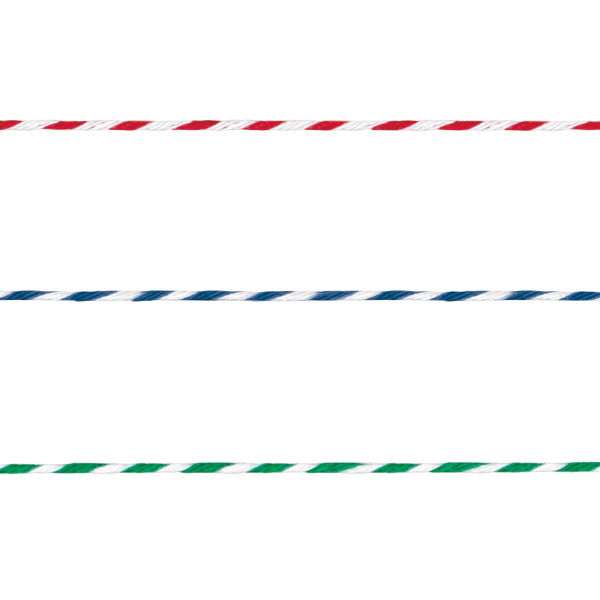 Red, Blue & Green Baker's Twine, 45 yds