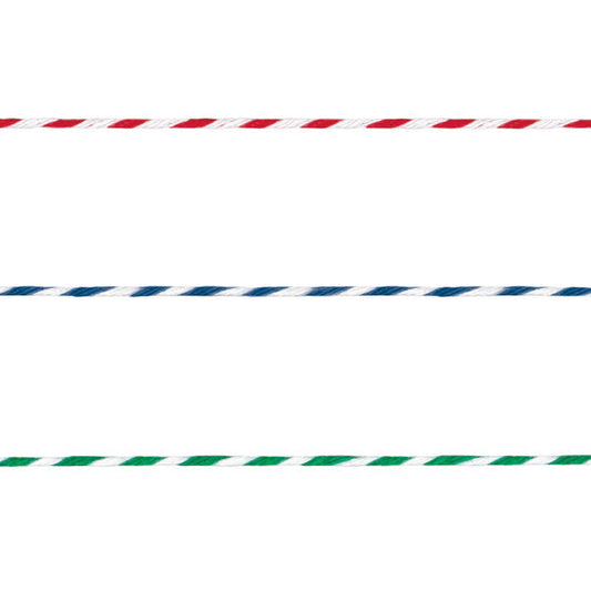Red, Blue & Green Baker's Twine, 45 yds