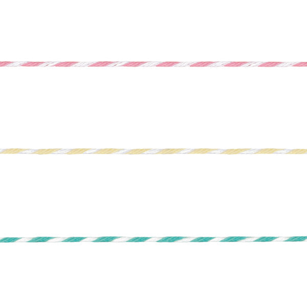 Pink, Yellow & Teal Baker's Twine, 45 yds