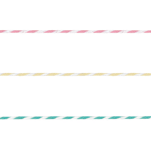 Pink, Yellow & Teal Baker's Twine, 45 yds