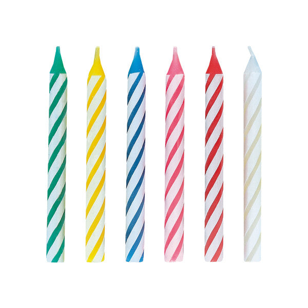 Multicolor Birthday Candles, 24ct