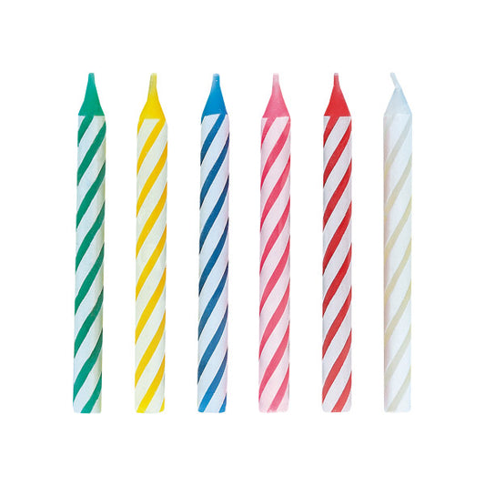 Multicolor Birthday Candles, 24ct