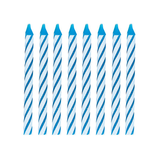 Blue Spiral Birthday Candles, 24ct