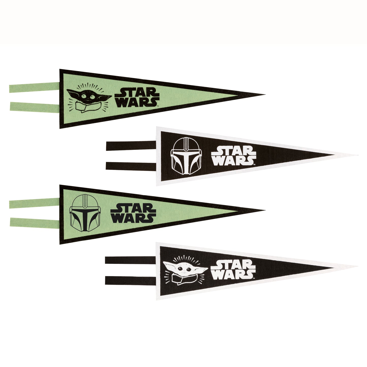 Mandalorian The Child Pennant Flags - Assorted, 4ct