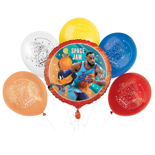Space Jam Foil & Latex Balloon Kit, 6pc