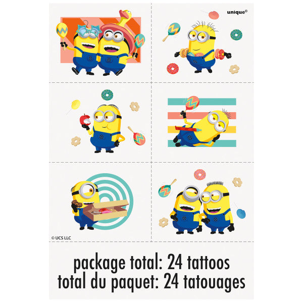 Despicable Me Tattoos, 24ct
