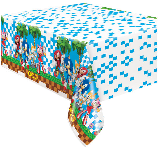 Sonic the Hedgehog Rectangular Plastic Table Cover, 54" x 84"
