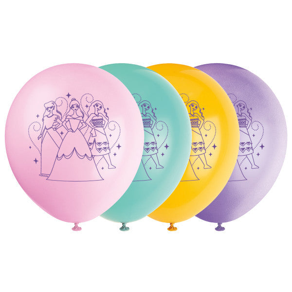 Disney Princess 12" Latex Balloons, 8ct
