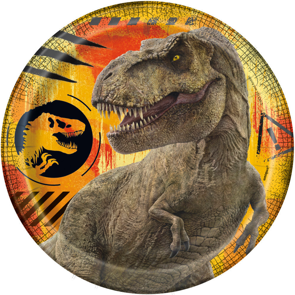 Jurassic World 3 Round 7" Dessert Plates, 8ct