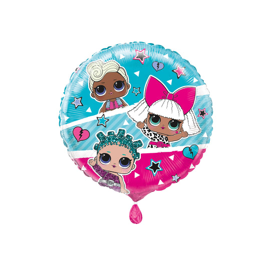 LOL Surprise Round Foil Balloon 18", Bulk