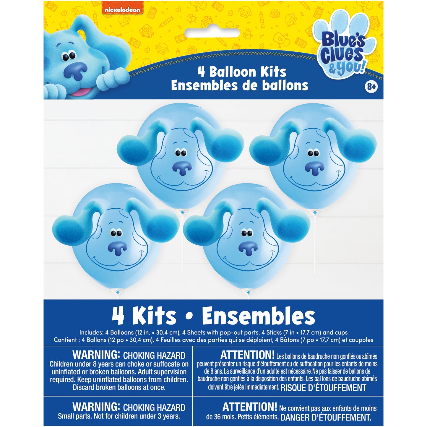 Make Your Own 12" Blue's Clues Balloon Activity Kit, 4ct