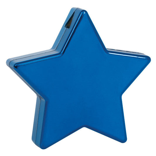 Metallic Blue Star Shaped Balloon Weight