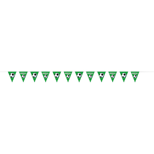 Soccer Party Plastic Flag Banner, 12 ft