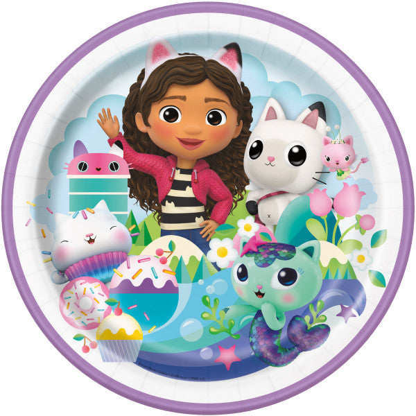 Gabby's Dollhouse Round 9" Dinner Plates, 8ct