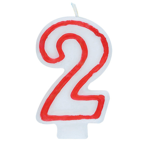 Number 2 Deluxe Birthday Candle