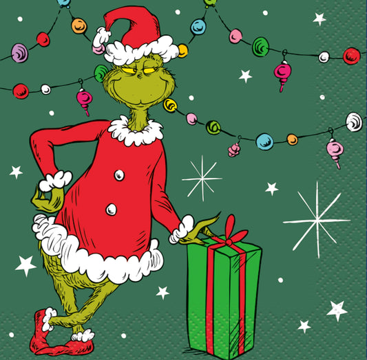 Grinch Beverage Napkins, 16ct