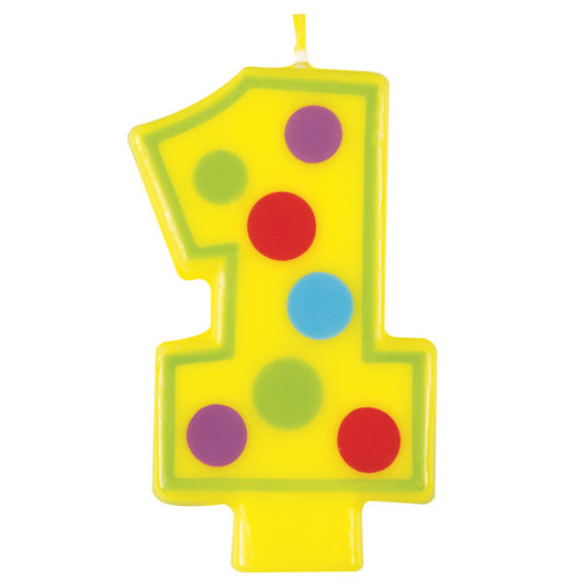 Number 1 Decorative Birthday Candle
