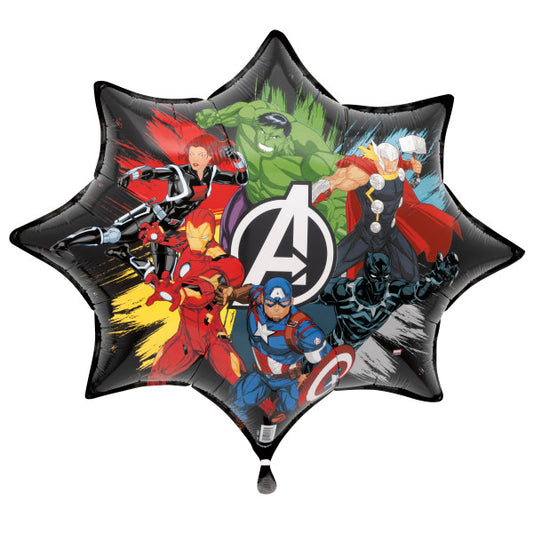 Avengers Burst-Shaped 21" Giant Foil Balloon - Packaged (5)