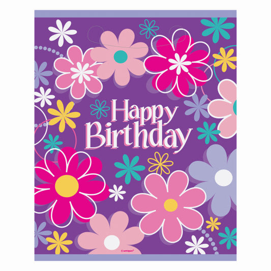 Birthday Blossoms Loot Bags, 8ct