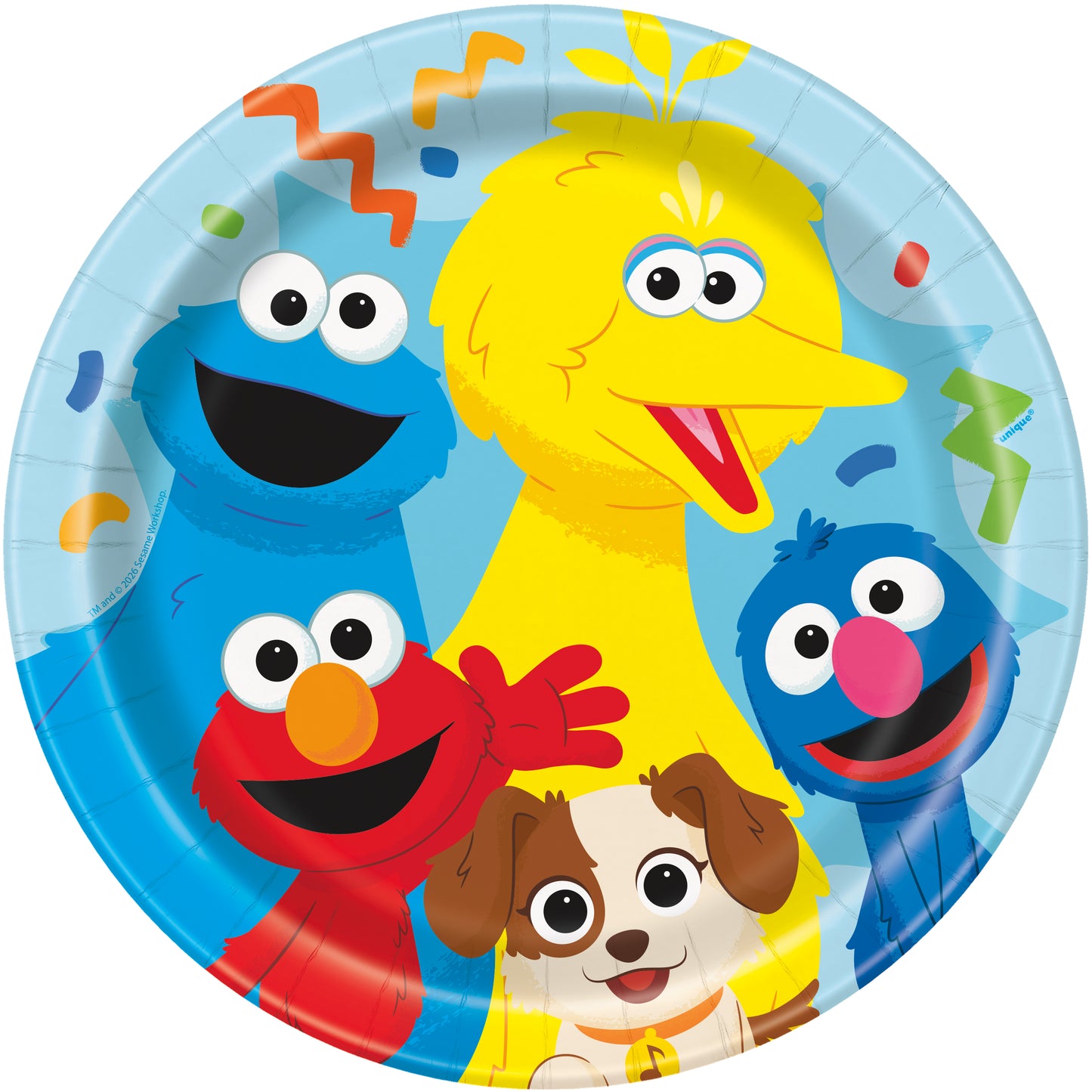 Sesame Street Round 9" Dinner Plates, 8ct