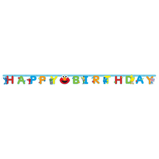 Sesame Street "Happy Birthday" Jointed Banner