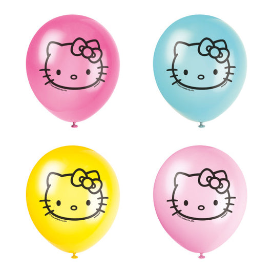 Hello Kitty and Friends Assorted 12" Latex Balloons, 8ct