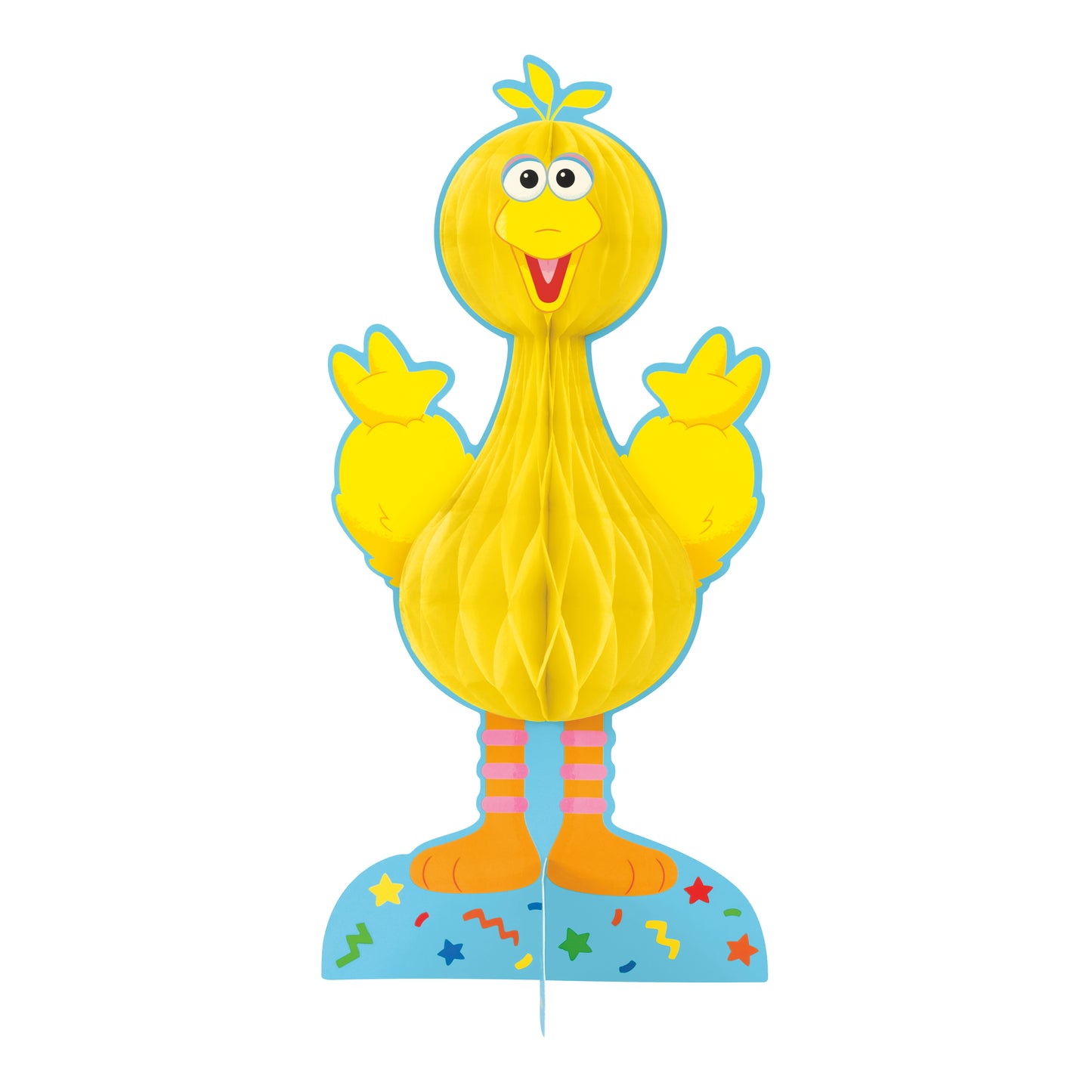 Sesame Street Big Bird Honeycomb Centerpiece