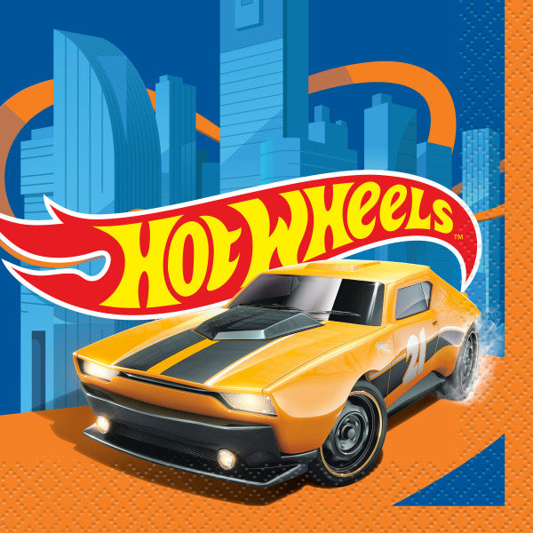 Hot Wheels Beverage Napkins, 16ct