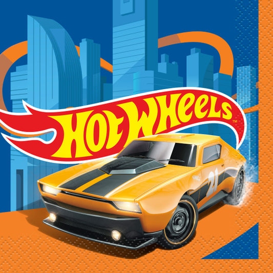 Hot Wheels Beverage Napkins, 16ct