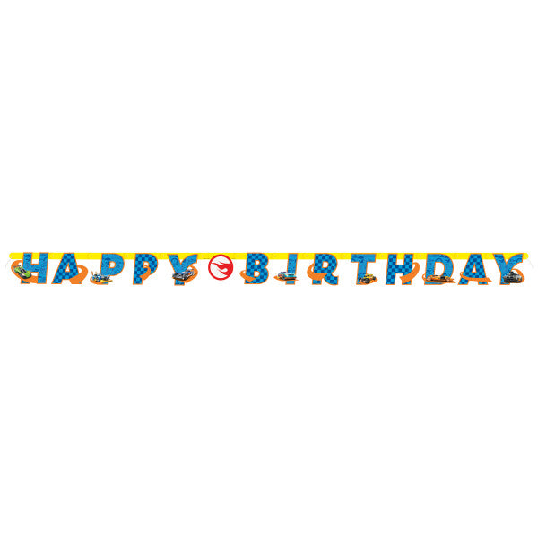 Hot Wheels "Happy Birthday" Jointed Banner
