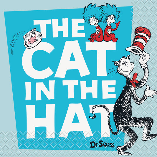 Cat in the Hat Luncheon Napkins, 16ct