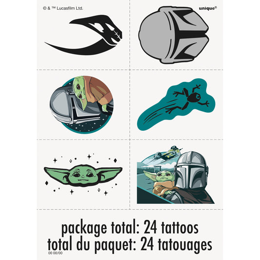 Mandalorian The Child Tattoos, 24ct