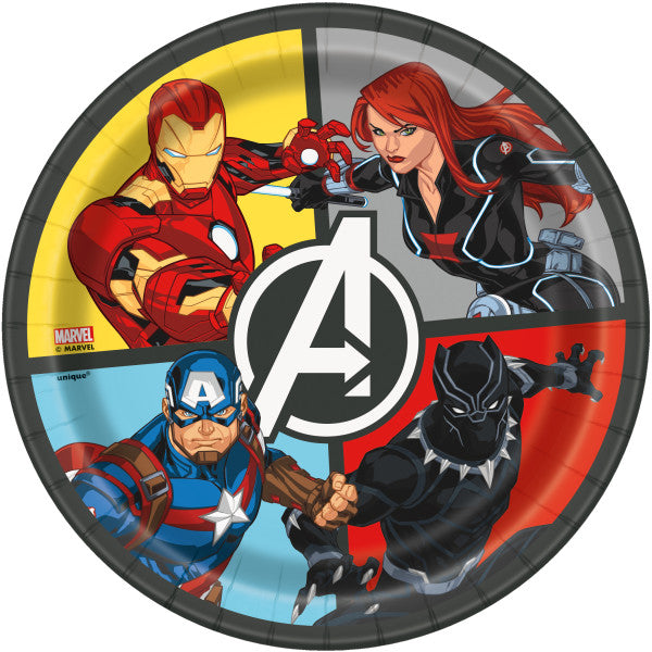 Avengers Round 7" Dessert Plates, 8ct (12)