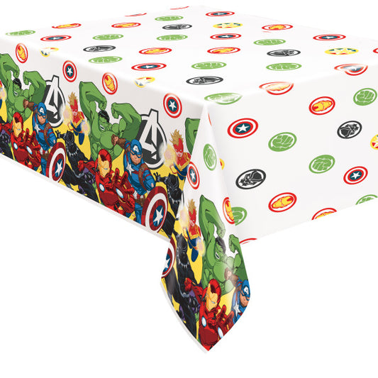 Avengers Rectangular Plastic Table Cover, 54" x 84" - Short Fold (12)