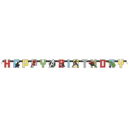Avengers "Happy Birthday" Cutout Jointed Banner (12)
