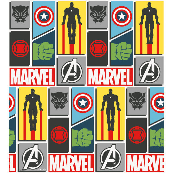 Avengers Gift Wrap, 30" x 5 ft (12)