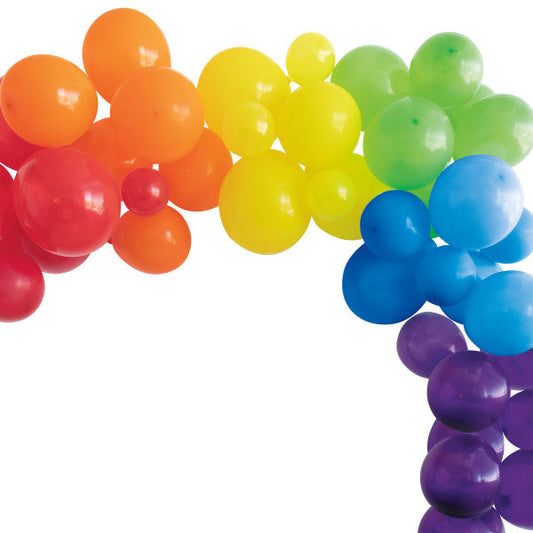 Rainbow Latex Balloon Arch Kit, 40pc