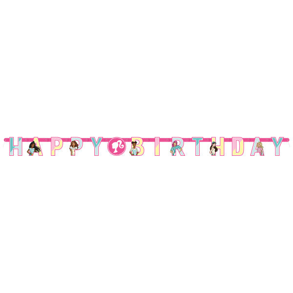 Barbie "Happy Birthday" Jointed Banner