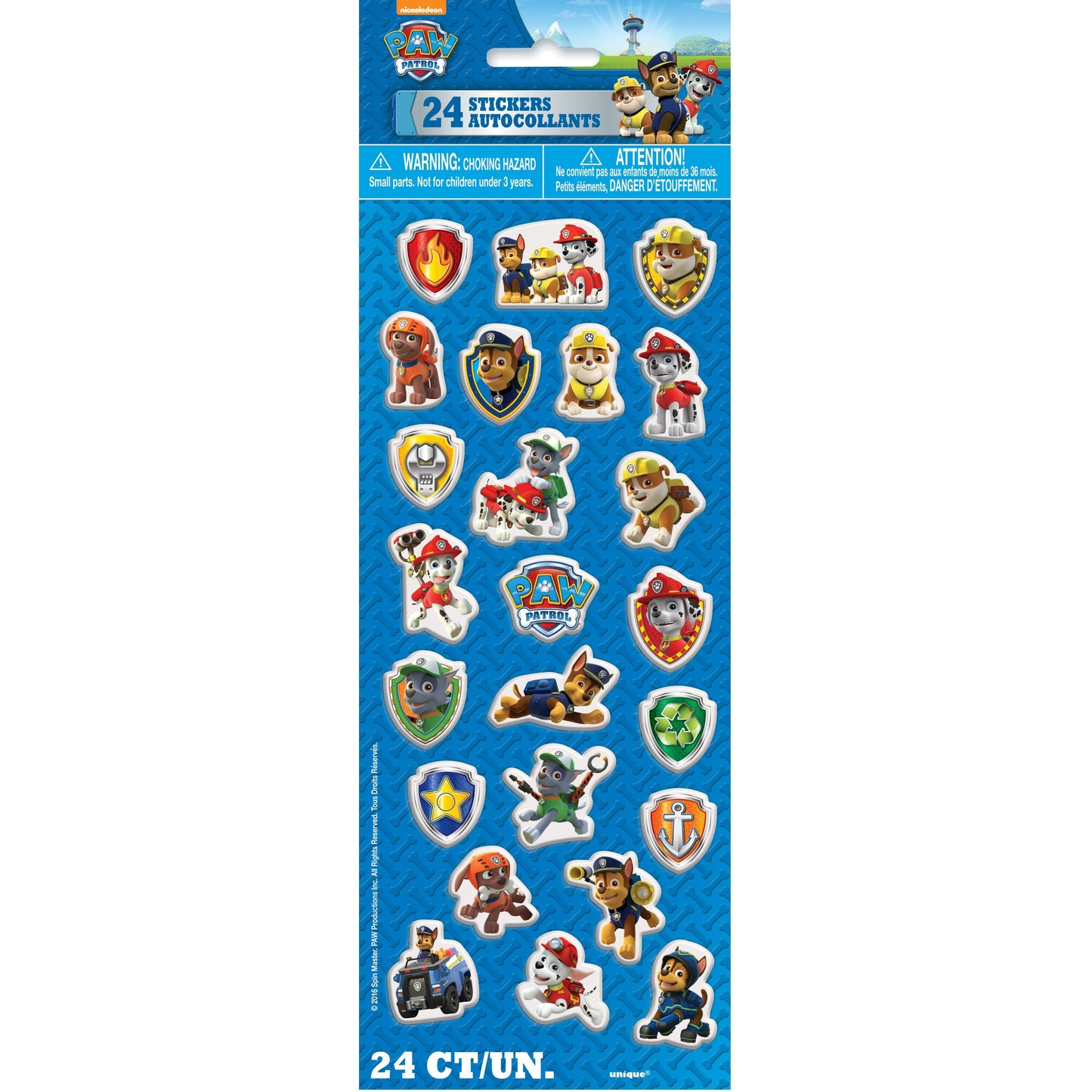Paw Patrol Puffy Sticker Sheet, 1ct