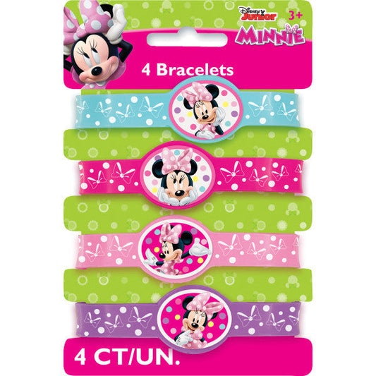 Minnie Bowtique Stretchy Bracelets, 4ct.