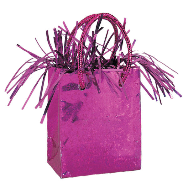 Mini Gift Bag Balloon Weight - Hot Pink
