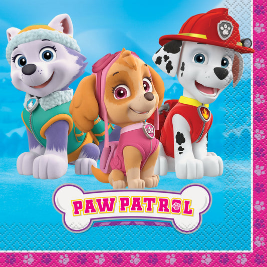 Paw Patrol Girl Luncheon Napkins, 16ct