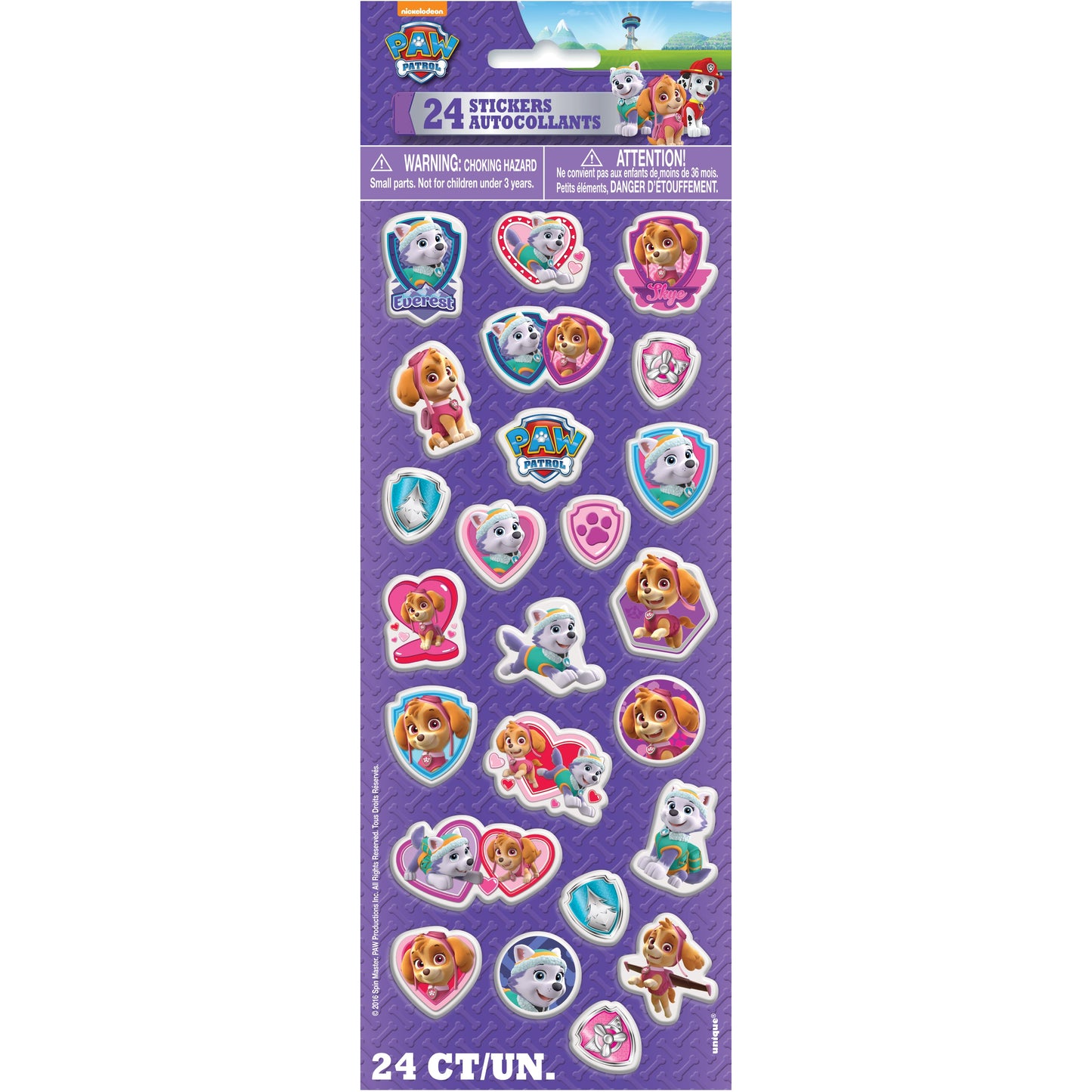 Paw Patrol Girl Puffy Sticker Sheet, 1ct