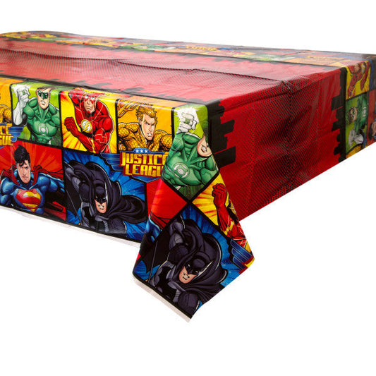 Justice League Printed Plastic Tablecover - Sakura Toyland, Inc